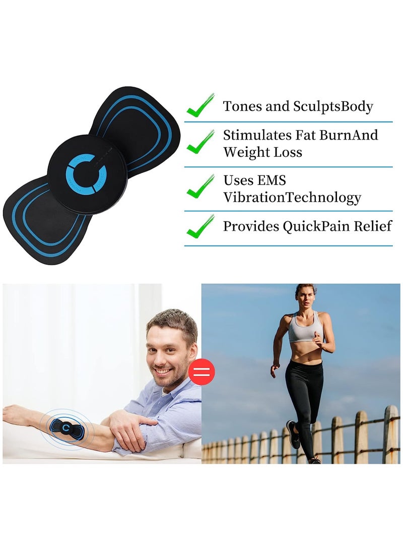 إسكدنيا New smart mini portable ems shoulder and neck pulse cervical massage paste household electric small neck massager 185 cervical massage stickers - Image 3