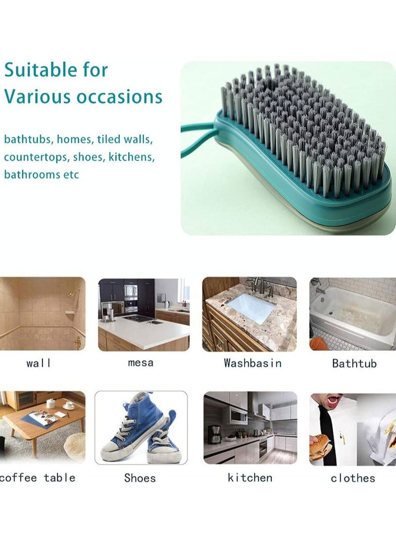 1pc Dishwashing Cleaning Brush, Anti-Slip Design High Quality Durable Soft Bristle Cleaning Brush for Bathtub, Tile, Sink, Curtain Tablecloth Cleaning Scrubbing Brush - Image 5