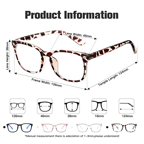 AZorb 2Pack Blue Light Blocking Glasses for Kids TR90 Unbreakable Computer Screen Glasses for Boys & Girls - 2 Pack(Transparent Pink+ Leopard) - Image 5