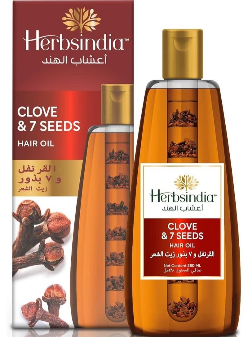 Herbsindia Seven Seed Hair Oil 280ml - Image 1