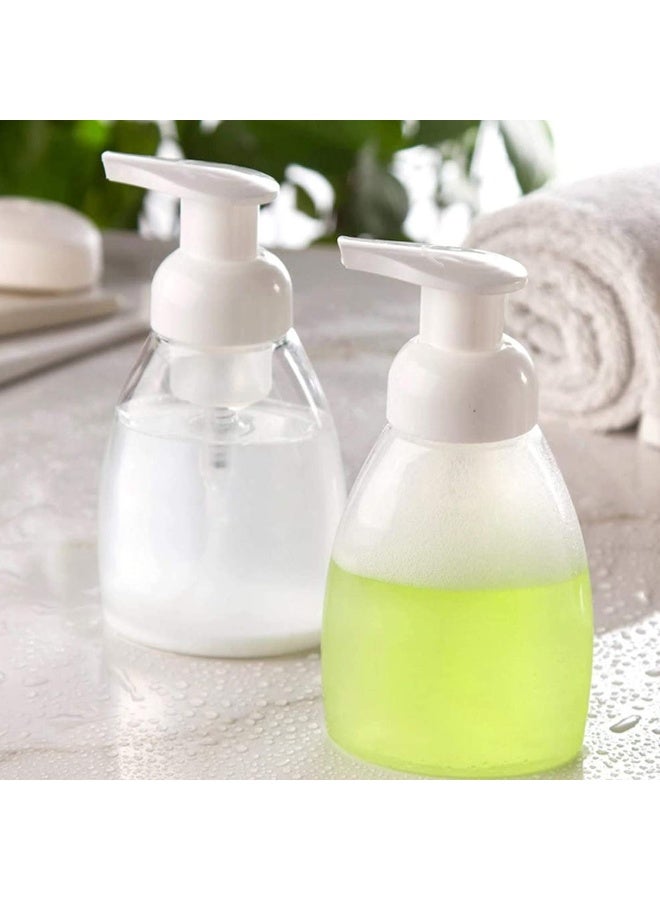 Bekith 12 Pack Foaming Soap Dispenser Pump Bottles 8oz 250ml Foaming Hand Soap Dispenser Refillable Liquid Soap Foaming Dispenser Empty Plastic Bottles for Kitchen Bathroom Commercial Clear - Image 2