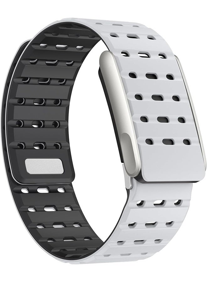 حزام بديل رياضي مغناطيسي من السيليكون لـ WHOOP 5.0، MG، Life | حزام معصم قابل للتنفس، متين ومريح للرجال والنساء - رمادي