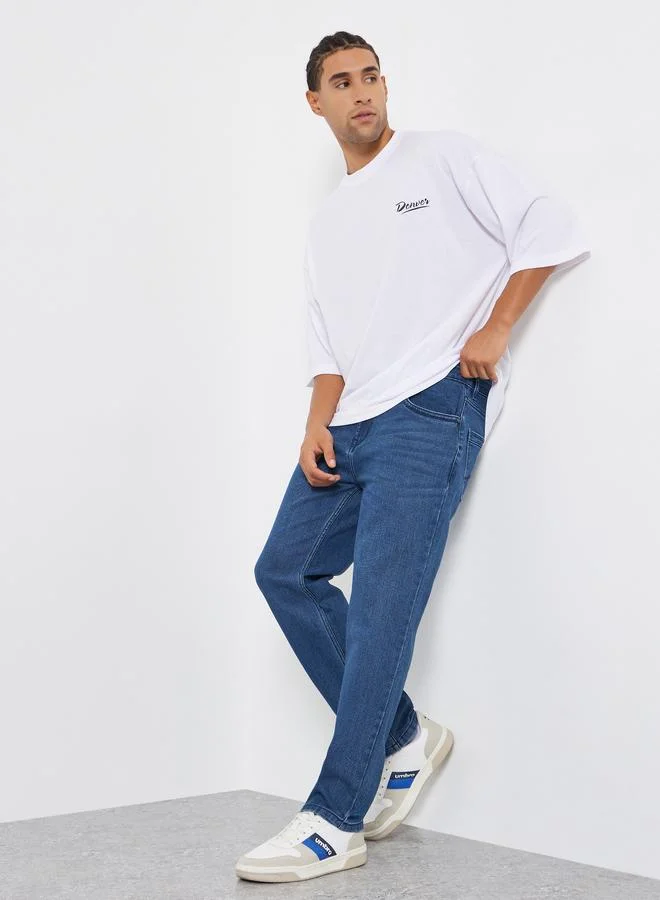 Styli Men Mid Rise Regular Fit Jeans