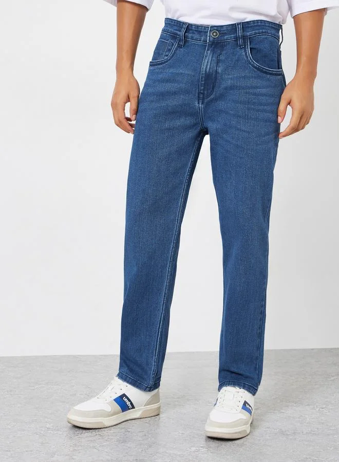 Men Mid Rise Regular Fit Jeans