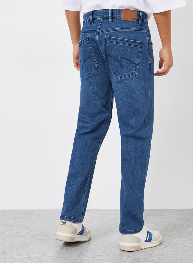 ستايلي بنطال جينز قصة عادية وخصر متوسط - Image 4