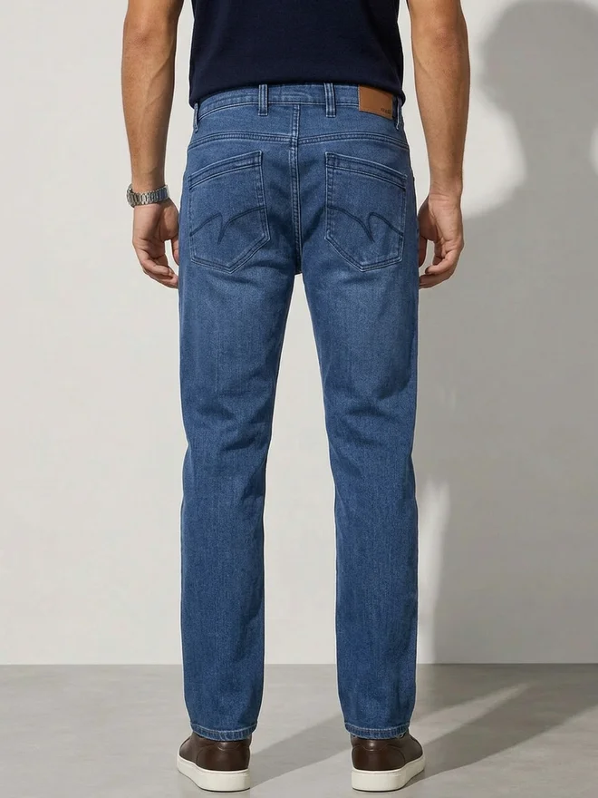 Styli  Men Mid Rise Regular Fit Jeans for Men | Best Price UAE