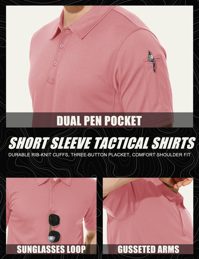 MAGCOMSEN Polo Shirts for Men T Shirts Summer Shirts Casual Shirts Golf Shirts Fishing Shirts Running Polo Shirt Pique Jersey Golf Polo Shirt - Image 5