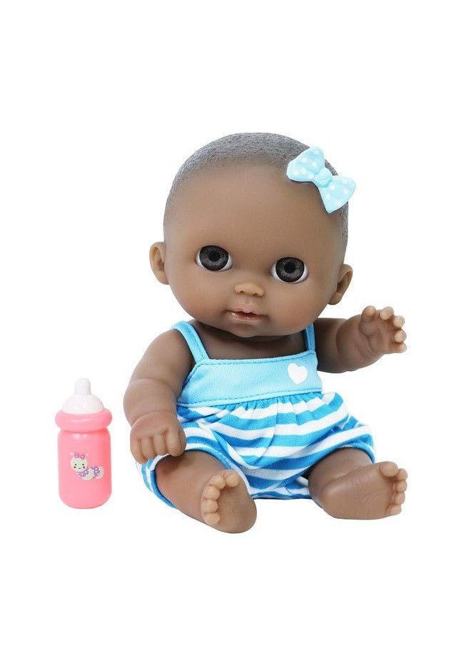 JC TOYS Adorable Lil' Cutesies Lila African American All Vinyl Water Friendly Doll 8.5"  - Image 1