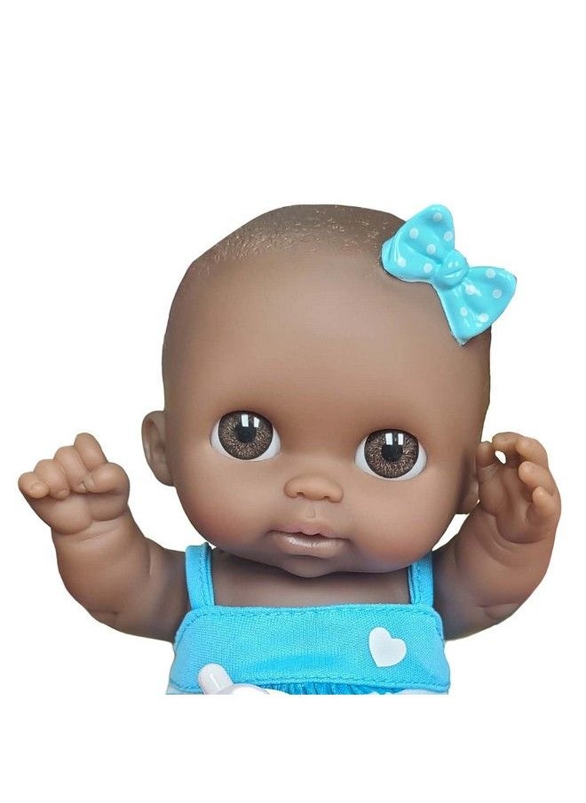 JC TOYS Adorable Lil' Cutesies Lila African American All Vinyl Water Friendly Doll 8.5"  - Image 4