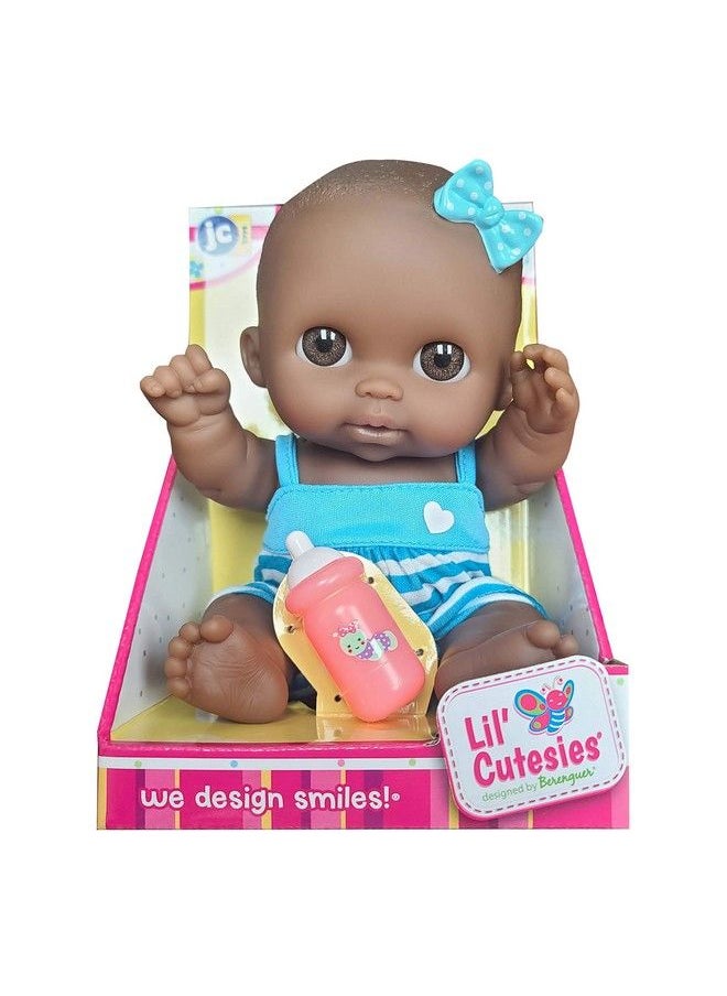 JC TOYS Adorable Lil' Cutesies Lila African American All Vinyl Water Friendly Doll 8.5"  - Image 3