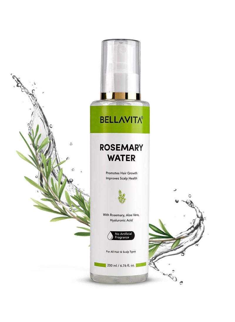 BELLAVITA Rosemary Water Hair Spray | For Frizzy Hair | Adds Shine | Suitable For All Hair Types | 200 ml  - Image 1