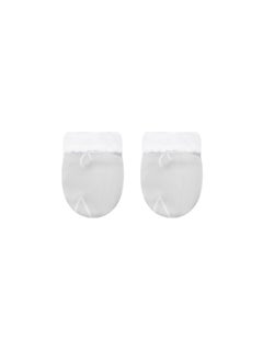 Mothers Choice 3-Piece Newborn Gift Set- Hat, Booties, Mittens Age- Newborn to 6 Months Grey  - Image 4