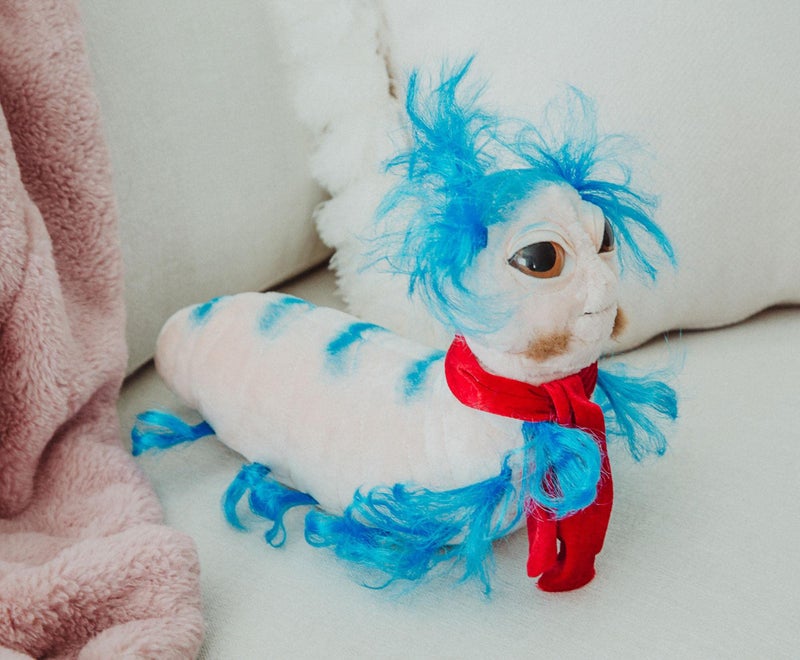Toy Vault The Worm from Labyrinth Plush (14-Inch), Cute Plushie Stuffed Animal, Licensed Jim Henson Productions - Image 4