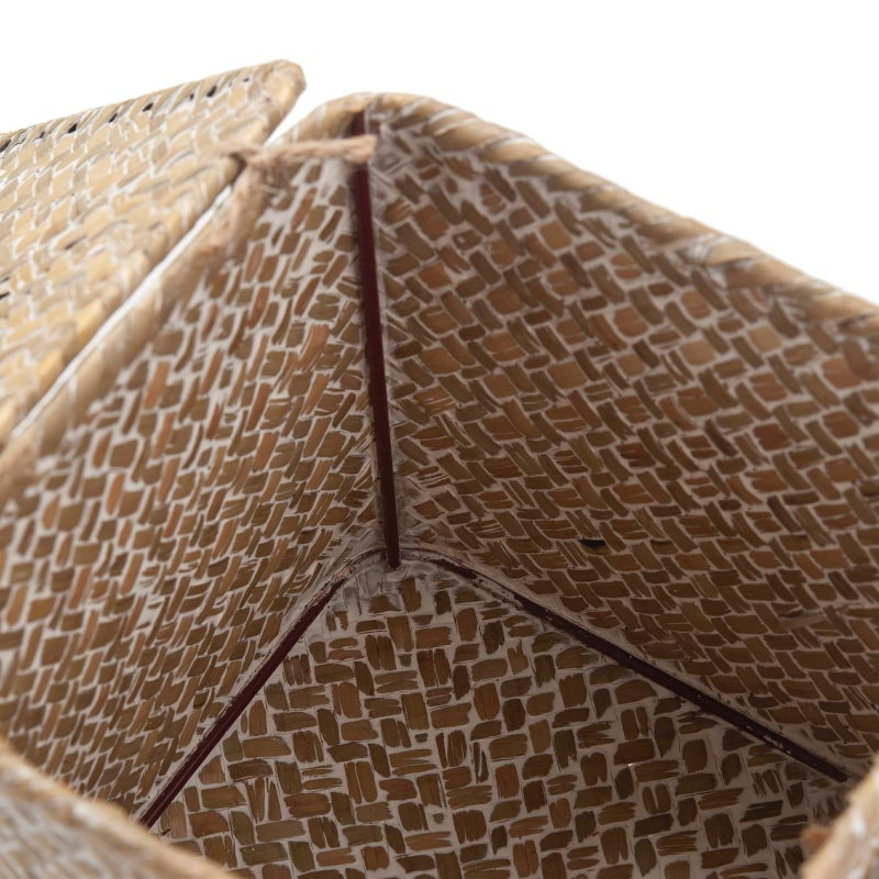 DECRAFTS Seagrass Square Tissue Box Cover Woven Napkin Holder Decorative for Bathroom Farmhouse (Whitewash, 5.5 x 5.5 x 5.5 Inch) - Image 2