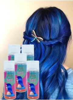 5 Pieces Hair Colour Spray Blue