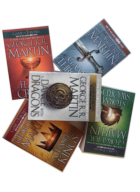 Song of Ice & Fire/Game of Thrones/Clash of Kings/Storm of Swords/Feast for Crows & Dance with Dragons Book (Set of 5)