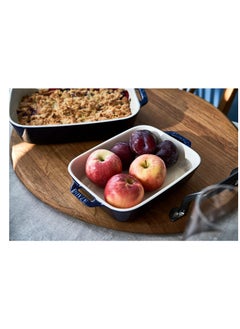 STAUB Staub Ceramic 2-pc Rectangular Baking Dish Set - Dark Blue  - Image 4