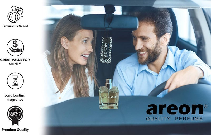 Areon Luxury Air Freshener Car Perfume (Gold 50ml) - Image 3