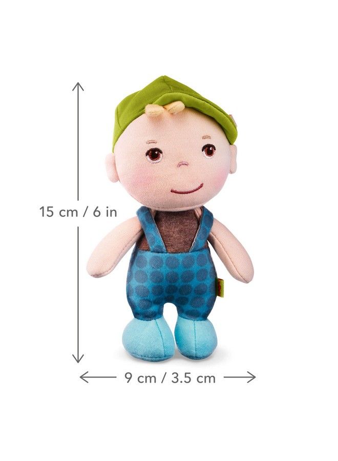HABA Mini Soft Doll Matteo Tiny 6" First Baby Boy Doll From Birth And Up - Image 3