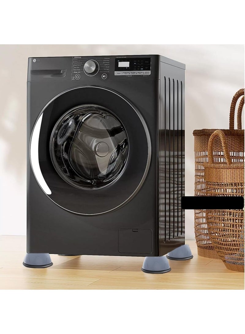 وسادات مضادة للاهتزاز لغسالة الملابس - مجموعة من 4 قطع من قواعد مطاطية متينة ماصة للصدمات لتقليل الضوضاء، ومنع الانزلاق، وتثبيت الغسالة والمجفف، وحماية الأرضيات - Image 3