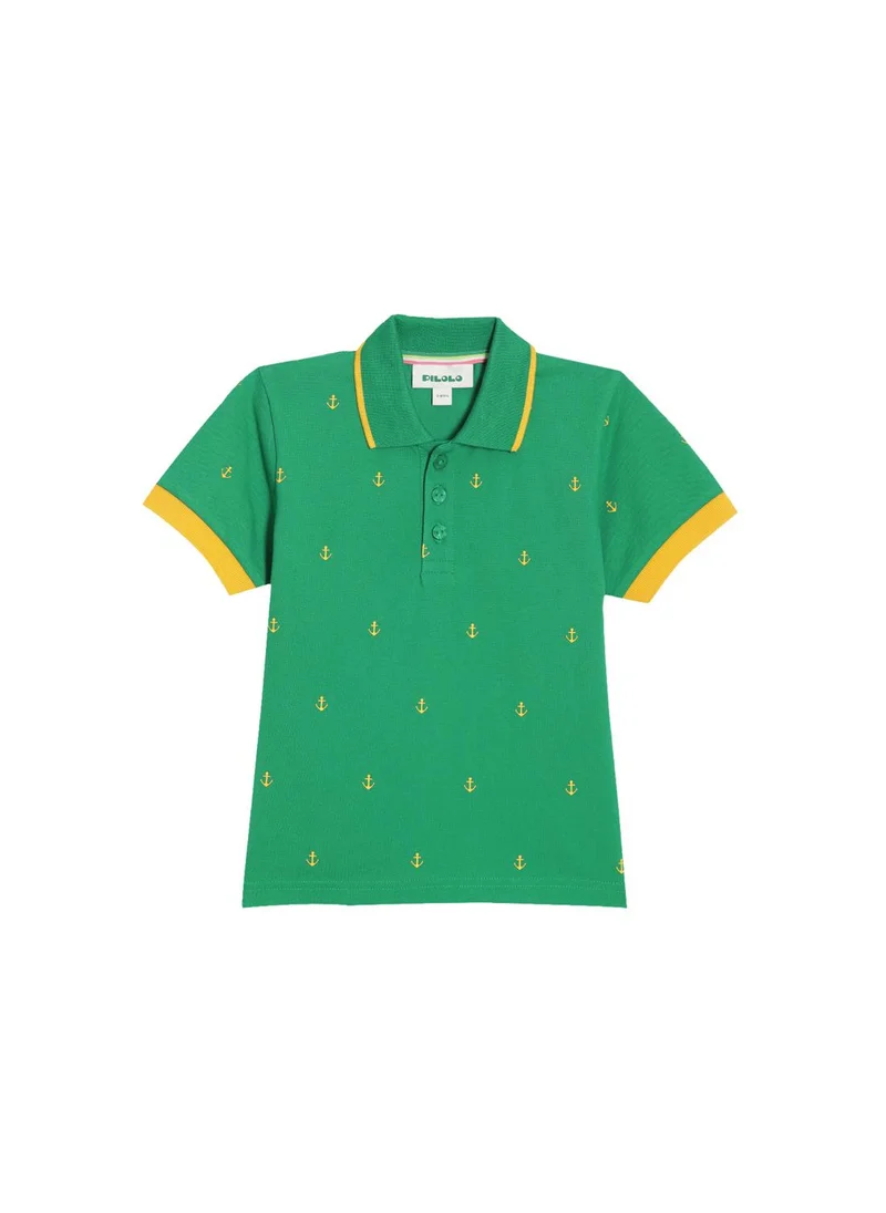 Pilolo Anchor print polo