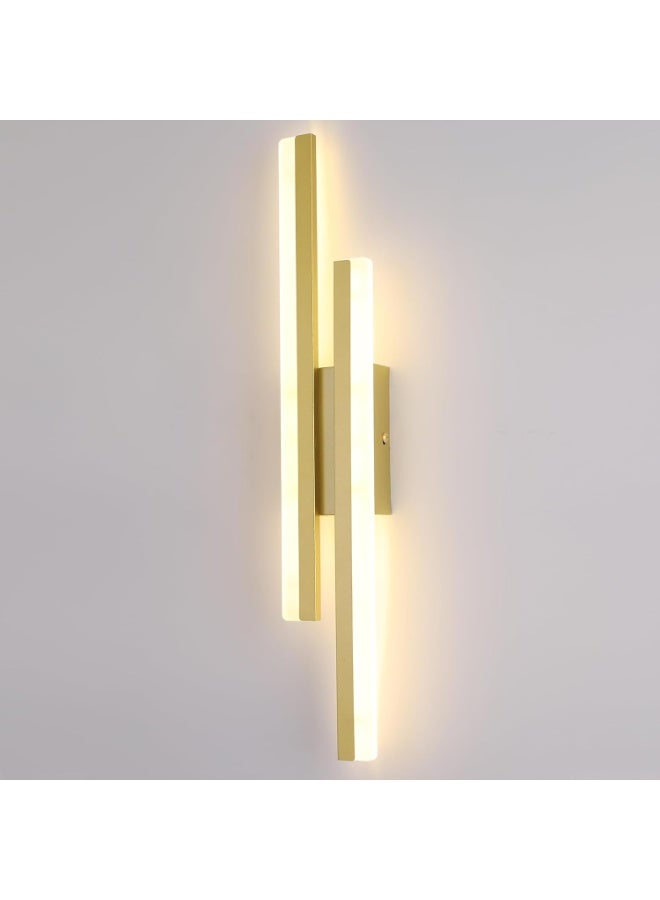 YATAI LIGHTING Modern Golden Wall Light, 65CM Flush Mount Sconce with Adjustable Three-Color Dimming (3000K-6000K), 18W for Bedroom, Hall, Dining Room, and Living Spaces - Image 1