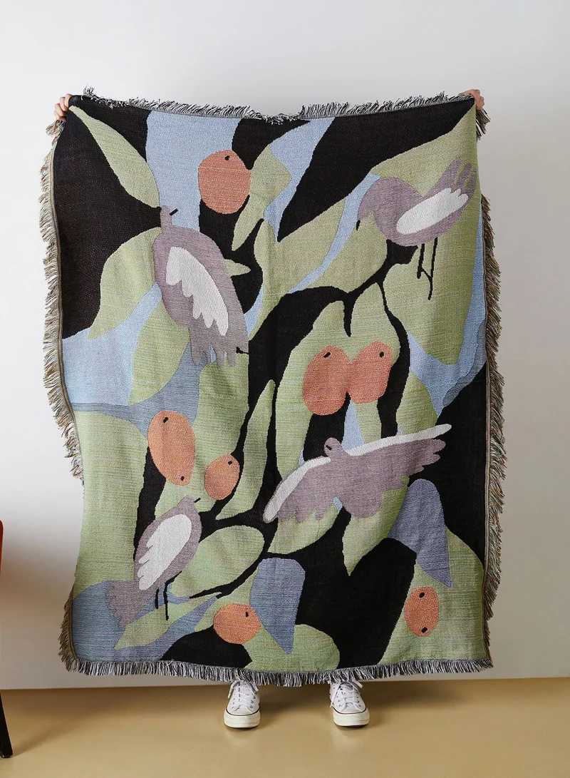 AURORA Bird Printed Blanket