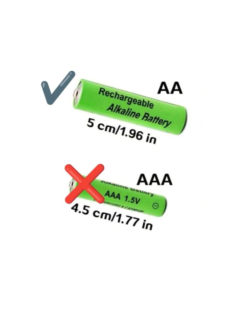 XTREME Rechargeable battery, size AA, lithium ion, rechargeable batteries, high quality, consisting of 4 pieces, charging, green  - Image 4