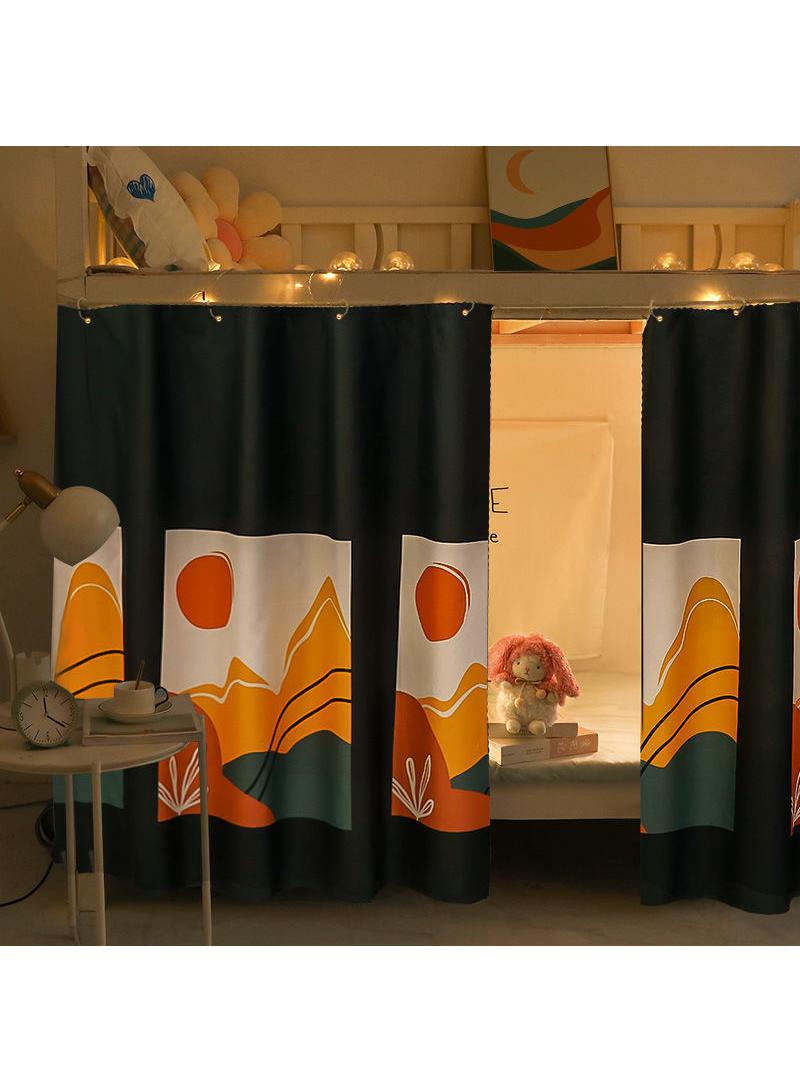 general 1.35m High [2 Pieces] Shading Bed Curtain Surrounding Three Sides Of Student Dormitory - Image 1