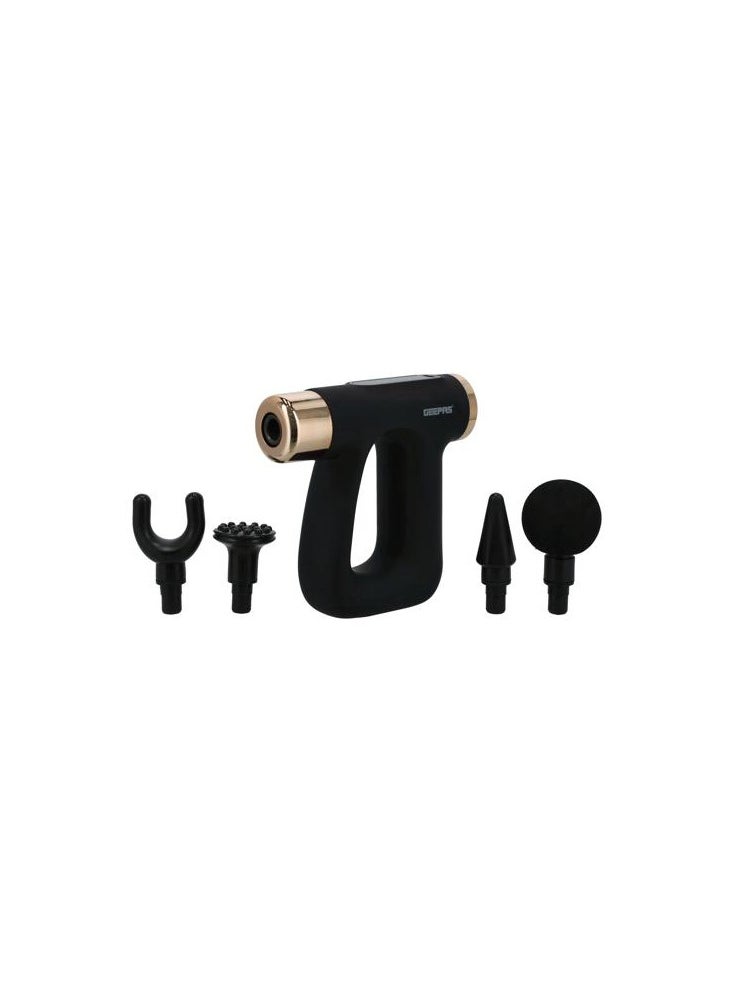 Rechargeable 4-in-1 Digital Massager, LCD Display, GM86063, 32 Speed Setting, Portable Handheld Muscle Massager for Athletes, Muscle Soreness Relief