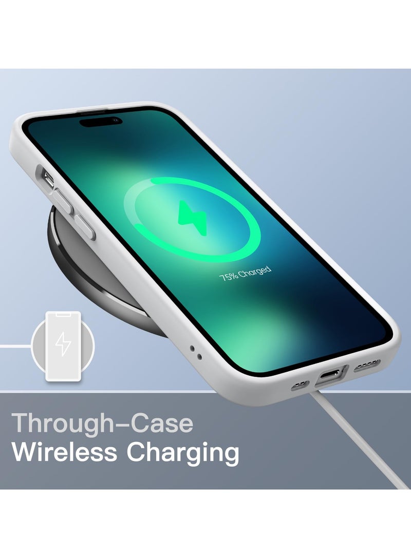 Jetech Matte Case for iPhone 13 Pro Max 6.7 Inch Shockproof Military Grade Drop Protection Frosted Translucent Back Phone Cover Anti Fingerprint Grey - Image 5