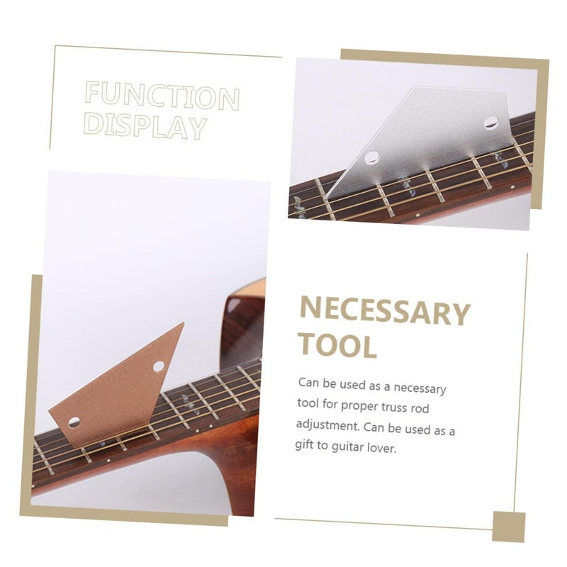 Metal Bass Leveling Tool Serrated Edge String Height Gauge for Guitar Fretboard - Image 5
