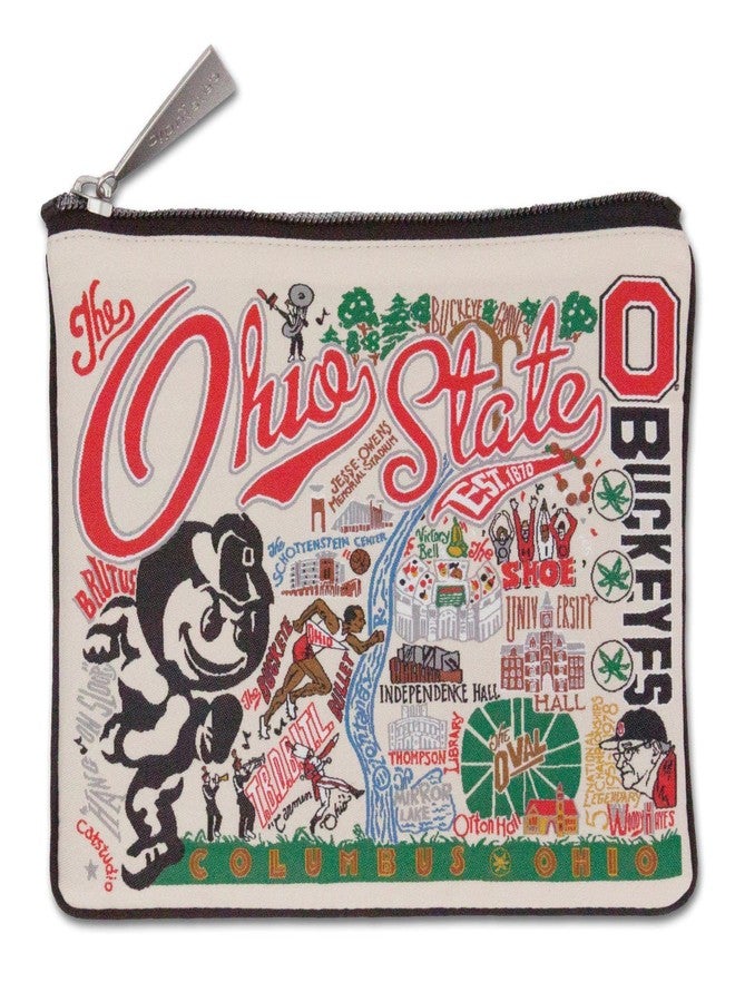 catstudio Ohio State University Collegiate Zipper Pouch Purse | Holds Your Phone, Coins, Pencils, Makeup, Dog Treats, & Tech Tools - Image 1