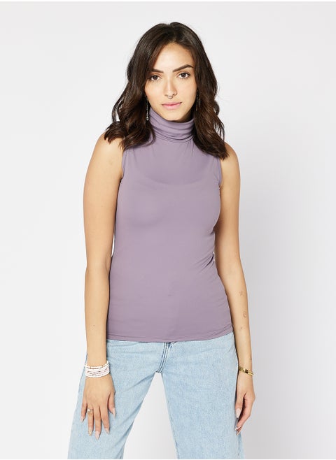SLEEVELESS TURTLE NECK
