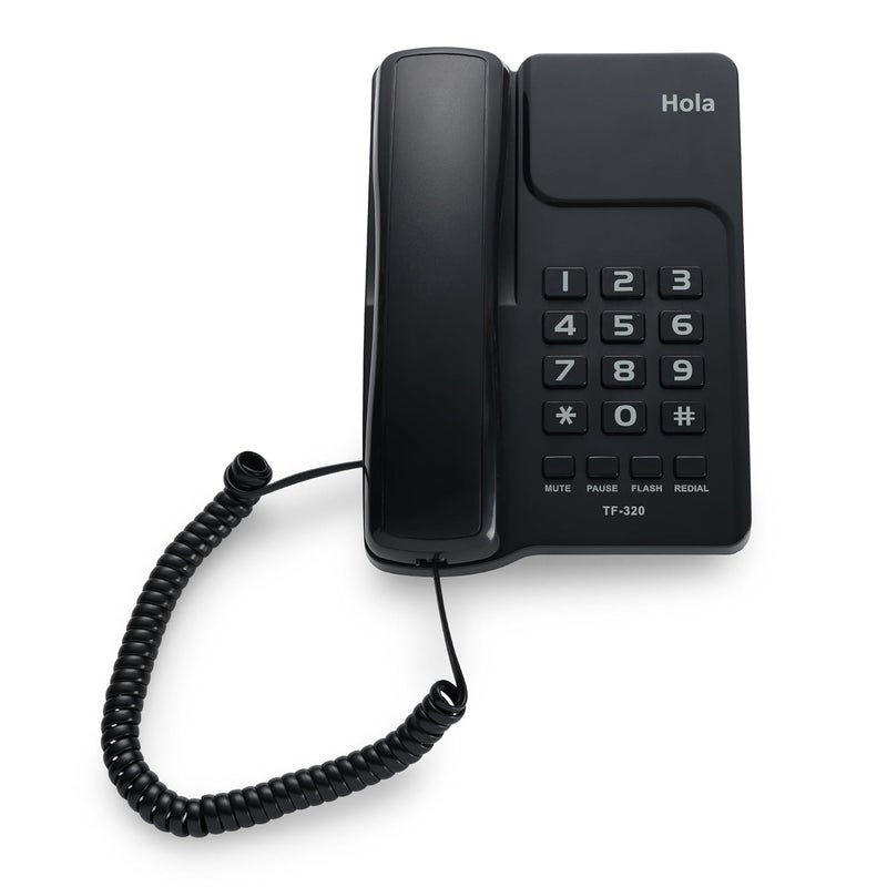 HOLA TF 320 Basic Corded landline Phone with Tone/Pulse, Wall/Desk mountable, Pulse/Tone dial - Image 5