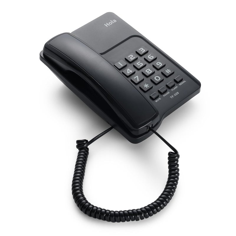 HOLA TF 320 Basic Corded landline Phone with Tone/Pulse, Wall/Desk mountable, Pulse/Tone dial - Image 2