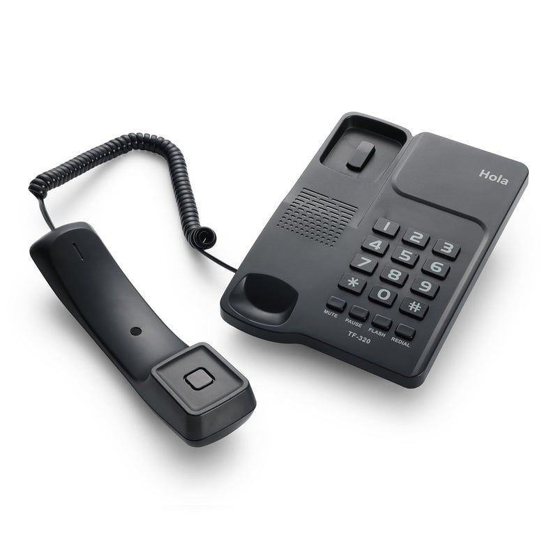 HOLA TF 320 Basic Corded landline Phone with Tone/Pulse, Wall/Desk mountable, Pulse/Tone dial - Image 4