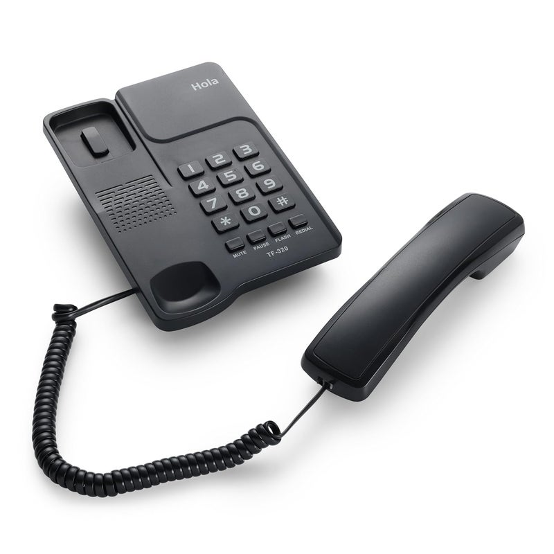 HOLA TF 320 Basic Corded landline Phone with Tone/Pulse, Wall/Desk mountable, Pulse/Tone dial - Image 3