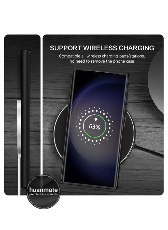 Samsung Galaxy S24 Ultra MagSafe Case Black - High-Grade Strong Magnets, Wireless Charging Compatible, Shockproof, Anti-Scratch Ultra Slim Magnetic Cover for Samsung Galaxy S24 Ultra