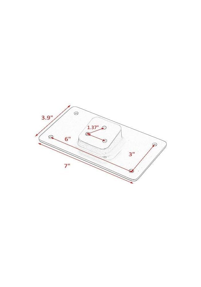 XMMT Chrome Laydown License Plate Mounting Bracket - Image 4