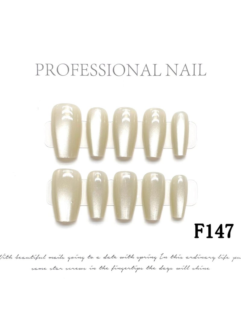 Binzo Beauty Press On Handmade Nails, 10pcs,Nails Art , Acrylic Nails, False Nails - Image 1