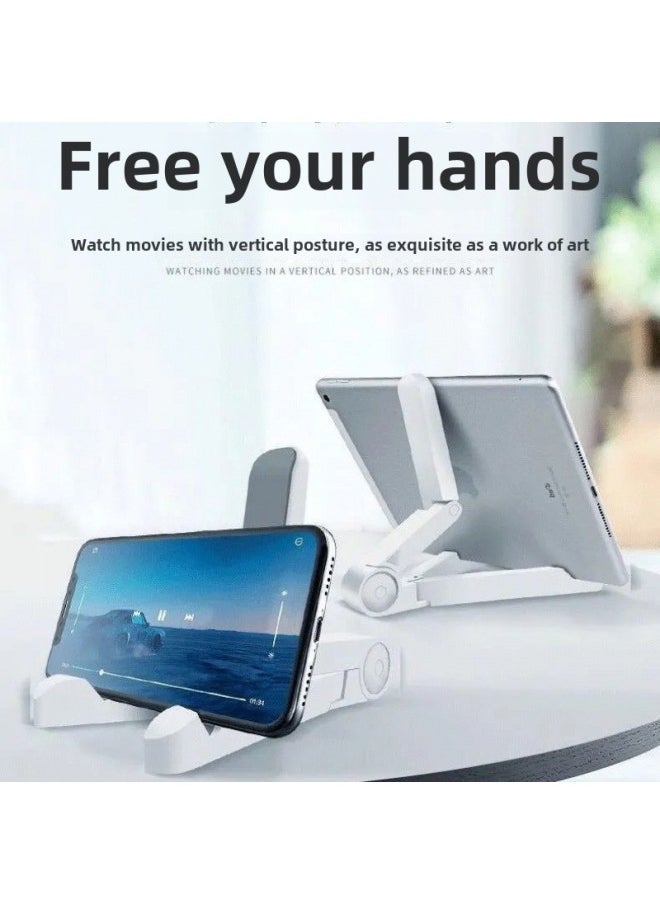 Mobile Phone Tablet Non-slip Bracket Laptop Desktop Lazy Heat Dissipation Portable Folding Universal Tripod-Colour:Black One All Models Tablet Ipad Mobile Phone Universal-Applicable Size:Two Brackets - Discount Add-on Purchase