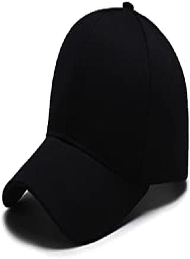 AICA King Queen Cotton Cap for Men and Women � Black & Black, Adjustable Strap, Free Size (Pack of 2) - Image 5