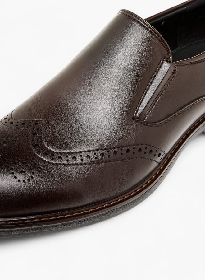 LBL by Shoexpress Men's Perforation Detail Slip-On Loafers - Image 4