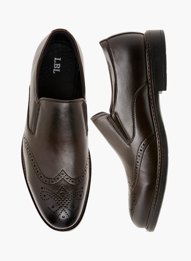 LBL by Shoexpress Men's Perforation Detail Slip-On Loafers - Image 3