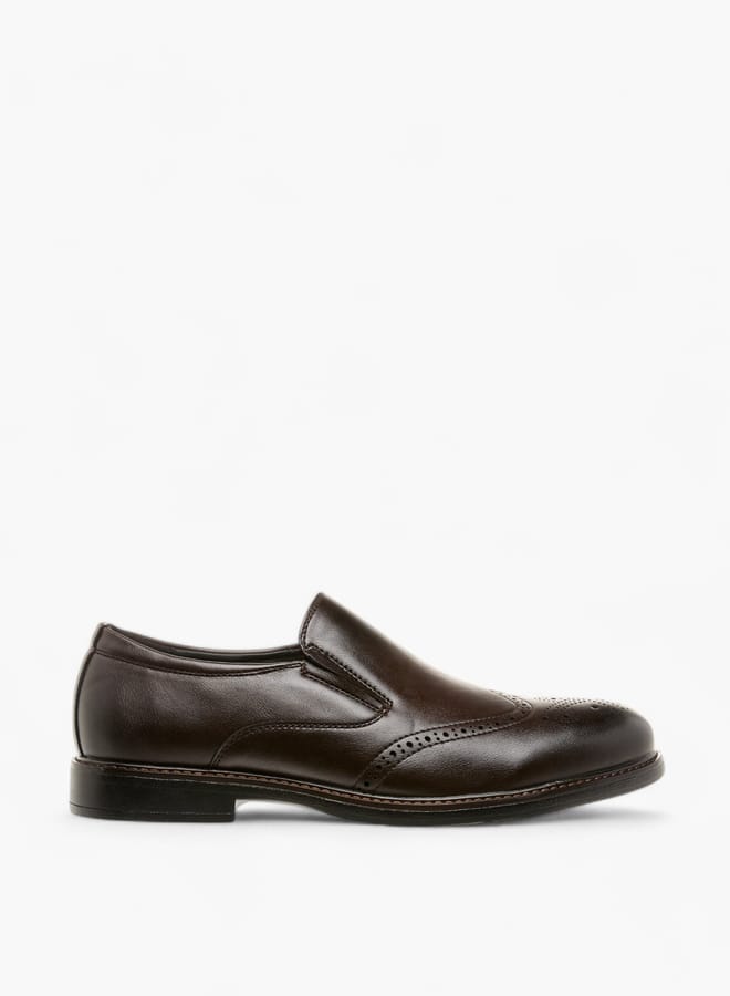 LBL by Shoexpress Men's Perforation Detail Slip-On Loafers - Image 1