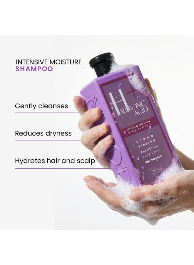 MOOD Hyaluronic Acid Plus Intensive Moisture Shampoo (400ml) - Image 2