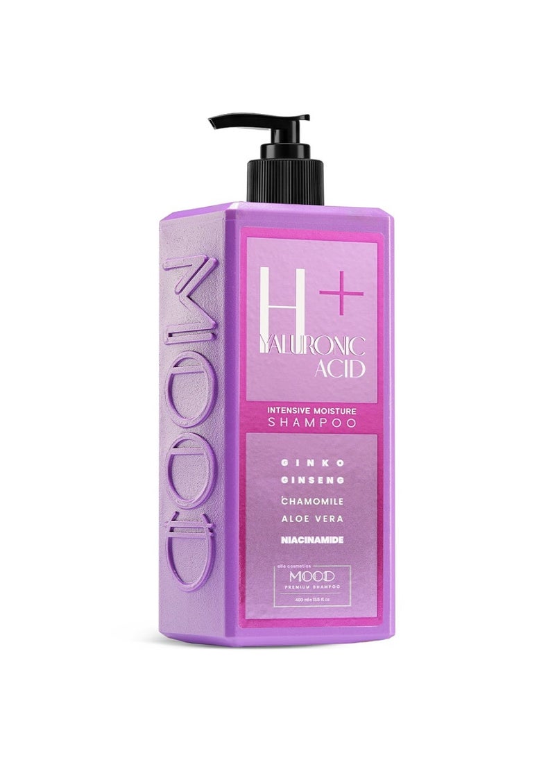 MOOD Hyaluronic Acid Plus Intensive Moisture Shampoo (400ml) - Image 1