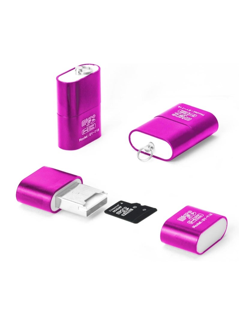 Portable Mini High Speed ​​USB 2.0 Micro SD TF T-Flash Memory Card Reader Adapter SD Card Reader - Multicolor - Image 2