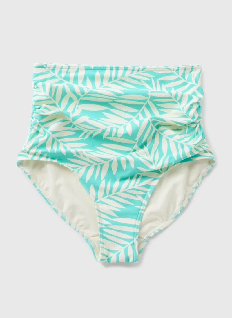 Matalan Turquoise Leaf Shapewear Bikini Bottoms
